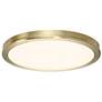 1_WAC Geos 10 1/4" Wide Brushed Brass 2700K LED Ceiling Light