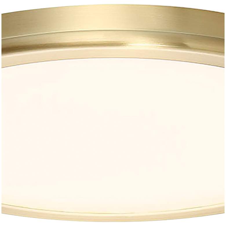 Image 2 WAC Geos 10 1/4" Wide Brushed Brass LED Ceiling Light more views