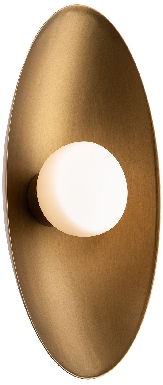 Image 3 WAC Glamour 18" High Aged Brass LED Wall Sconce