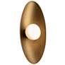 3_WAC Glamour 18" High Aged Brass LED Wall Sconce