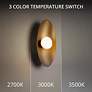 6_WAC Glamour 18" High Aged Brass LED Wall Sconce more views