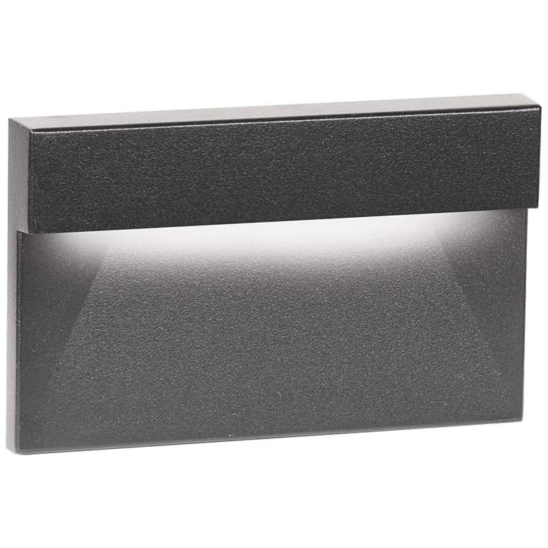Image 1 WAC Graf 5" Wide Black Downward LED Step and Wall Light