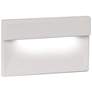 WAC Graf 5" Wide White Rectangular LED Step and Wall Light