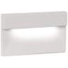 WAC Graf 5" Wide White Rectangular LED Step and Wall Light