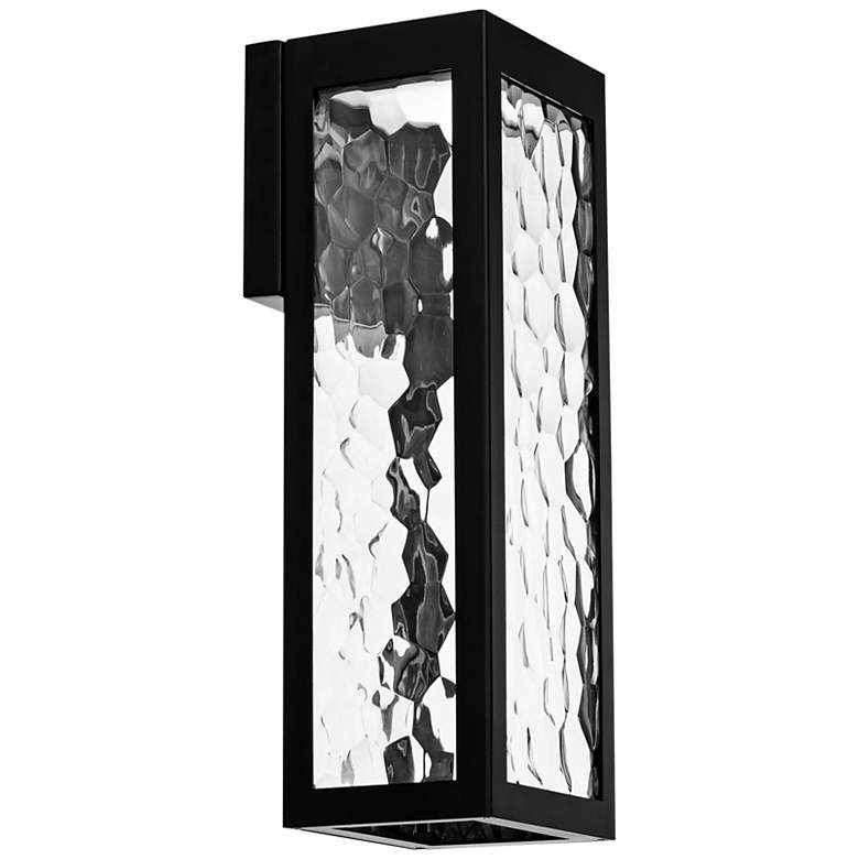 Image 3 WAC Hawthorne 18" High Black LED Outdoor Wall Light