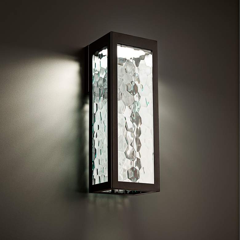 Image 7 WAC Hawthorne 18" High Black LED Outdoor Wall Light more views