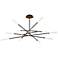 WAC Houdini 55 1/4"W Black Aged Brass 12-Light LED Pendant