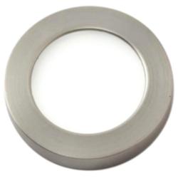 WAC HR90 3&quot; Wide Brushed Nickel Edge-lit LED Button Light
