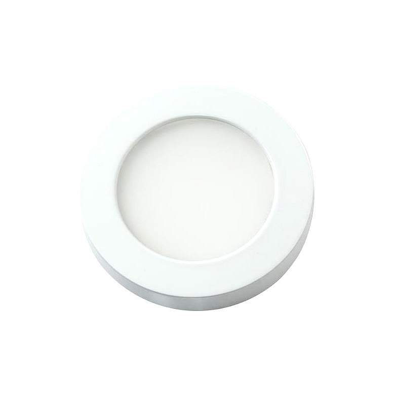 Image 1 WAC HR90 3" Wide White Edge-lit LED Button Light