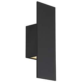 Image1 of WAC Icon 14" High Black Aluminum LED Outdoor Wall Light