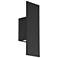 WAC Icon 14" High Black Aluminum LED Outdoor Wall Light