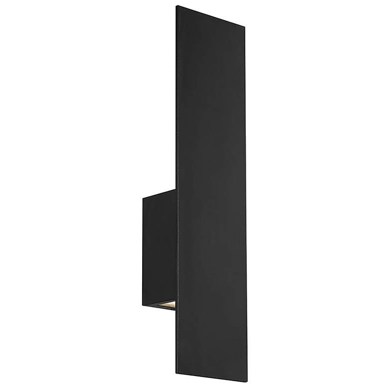 Image 1 WAC Icon 20" High Black LED Outdoor Wall Light