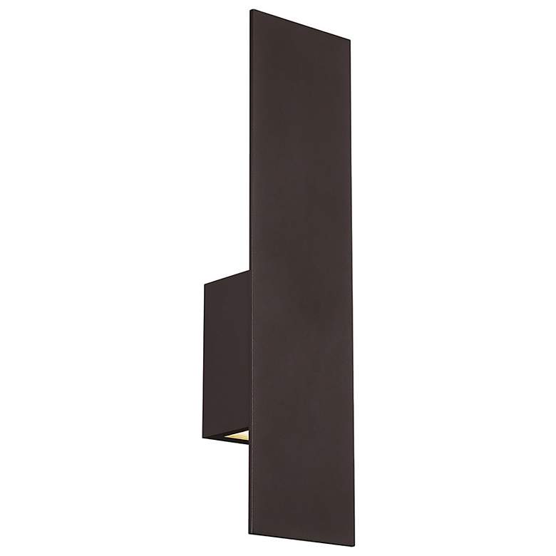 Image 1 WAC Icon 20" High Bronze LED Outdoor Wall Light