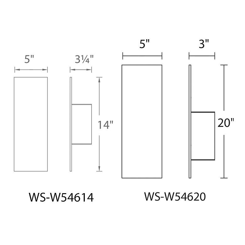 Image 5 WAC Icon 20" High Bronze LED Outdoor Wall Light more views