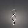 3_WAC Interlace 6" Wide Black LED Mini Pendant more views