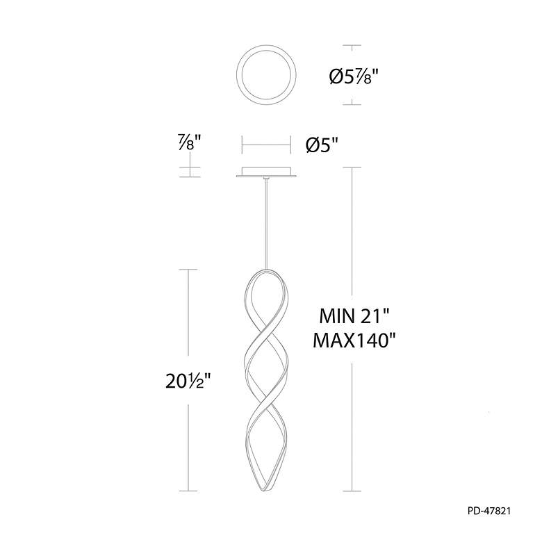 Image 4 WAC Interlace 6" Wide Black LED Mini Pendant more views