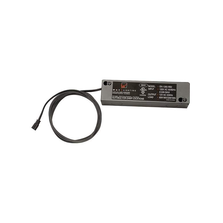 Image 1 WAC InvisiLED 6.5"W Remote Class 2 Tape Light Transformer