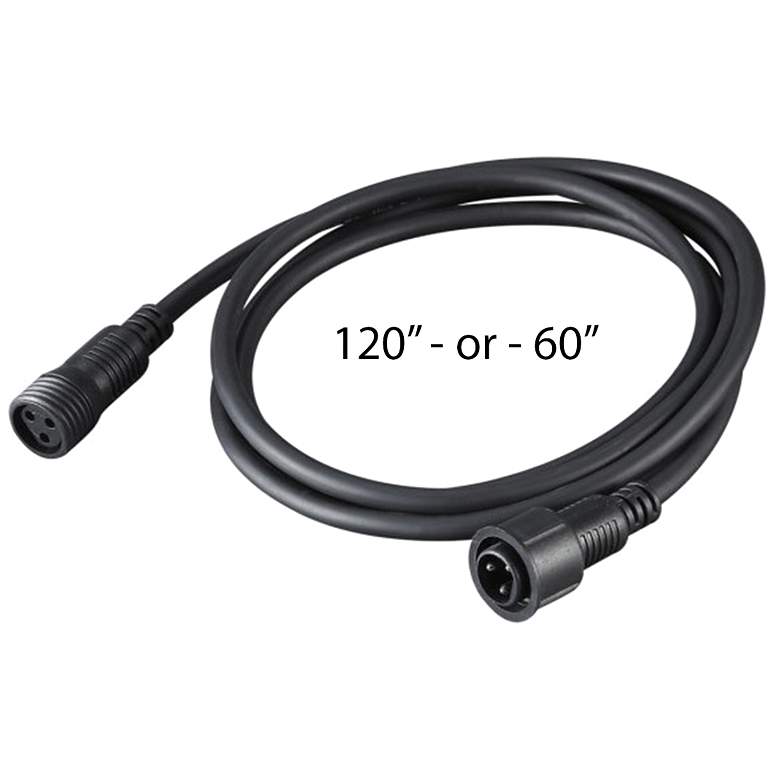 Image 1 WAC InvisiLED 60" Black Outdoor Signal Wire Controller