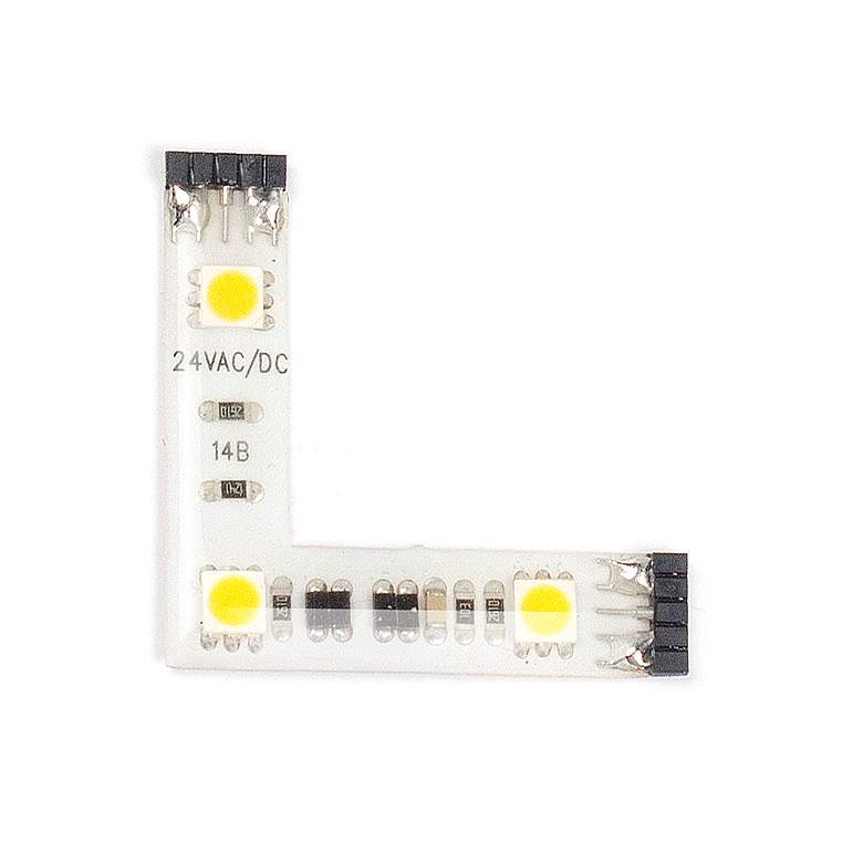 Image 1 WAC InvisiLED LITE 3 inch Wide White 2700K LED Corner Tape Light