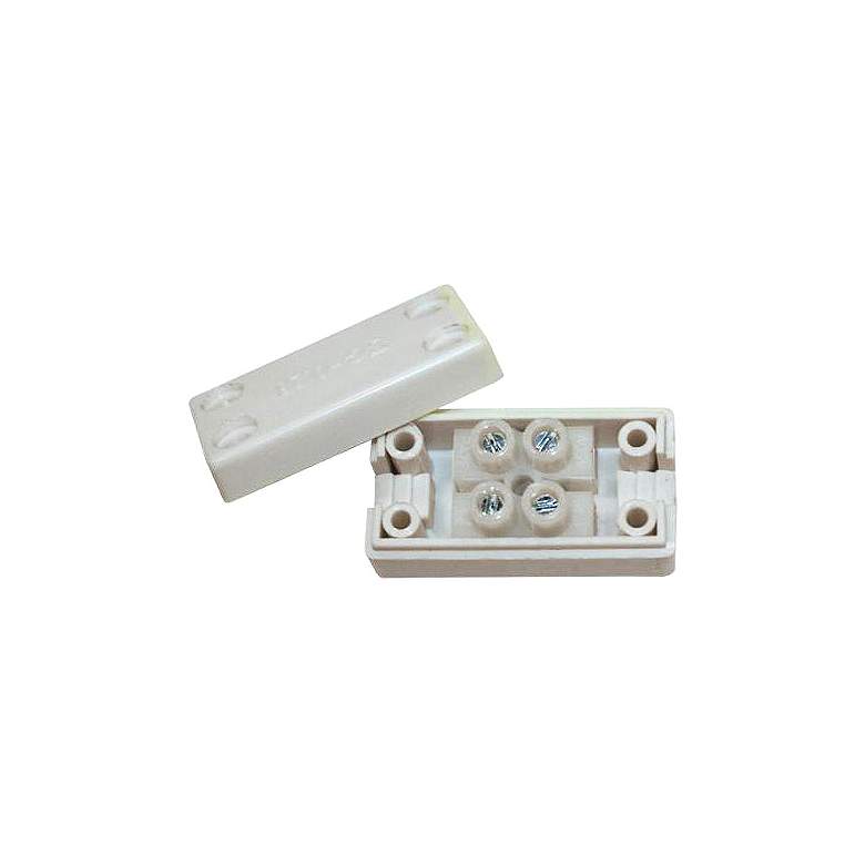 Image 1 WAC InvisiLED Pro 3 1.5 inch Wide White Low Voltage Wiring Box