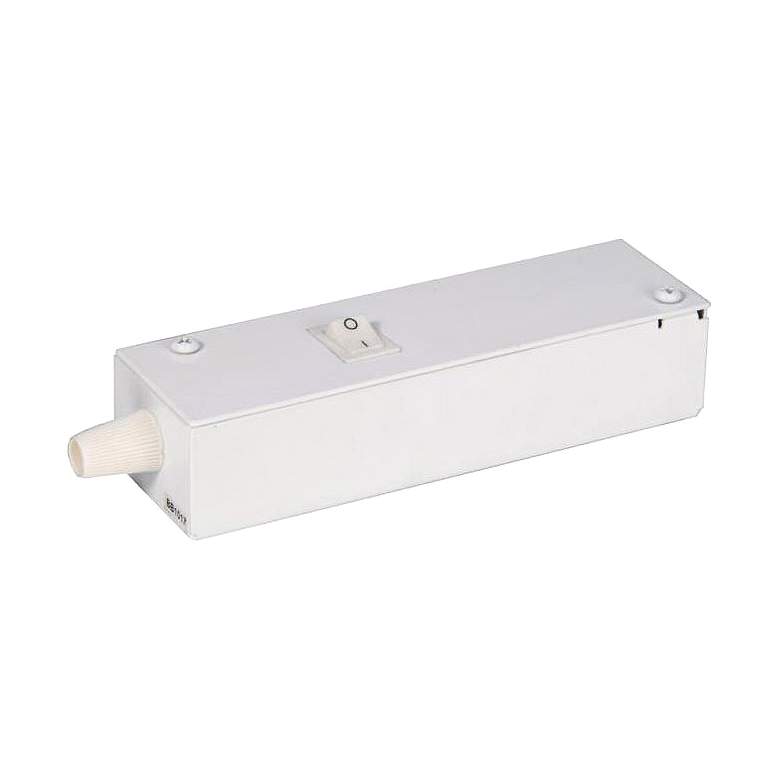 Image 1 WAC InvisiLED Pro 3 6.25" Wide White Wiring Box with Switch