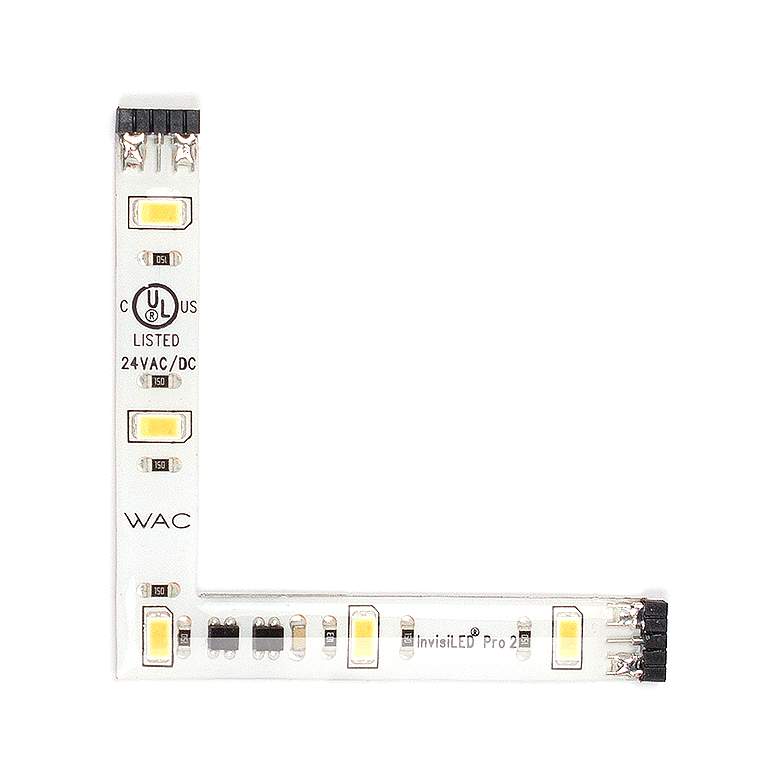 Image 1 WAC InvisiLED PRO II 3"W White 4500K LED Corner Tape Light