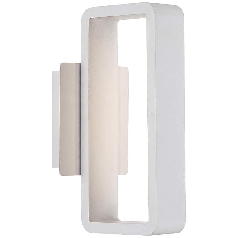 Image 1 WAC Janus 12 inch High White LED Outdoor Wall Light