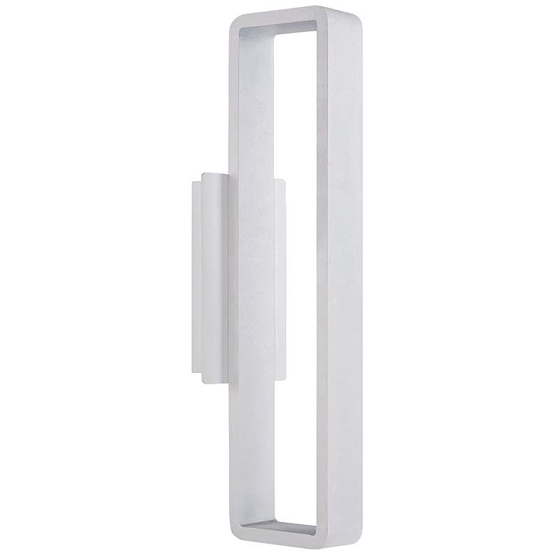 Image 1 WAC Janus 22 inch High White LED Outdoor Wall Light