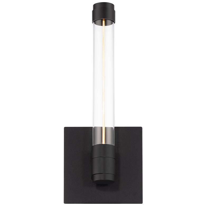 Image 2 WAC Jedi 12 3/4" High Black ADA LED Wall Sconce