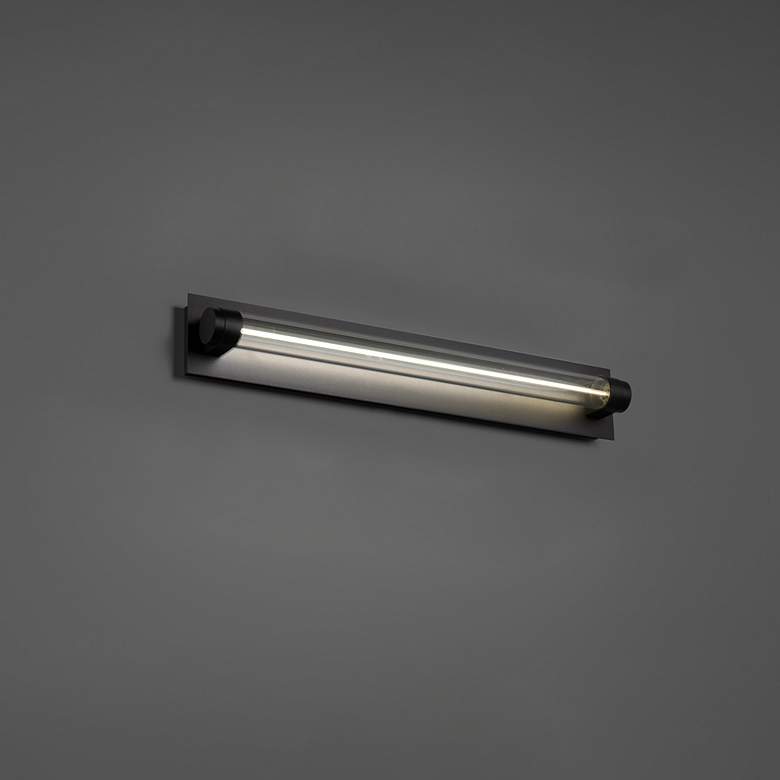 Image 3 WAC Jedi 20" Wide Black LED Vanity Bath Light more views