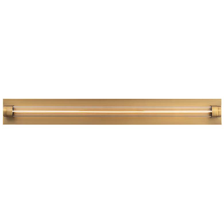Image 2 WAC Jedi 27" Wide Aged Brass LED Vanity Bath Light more views