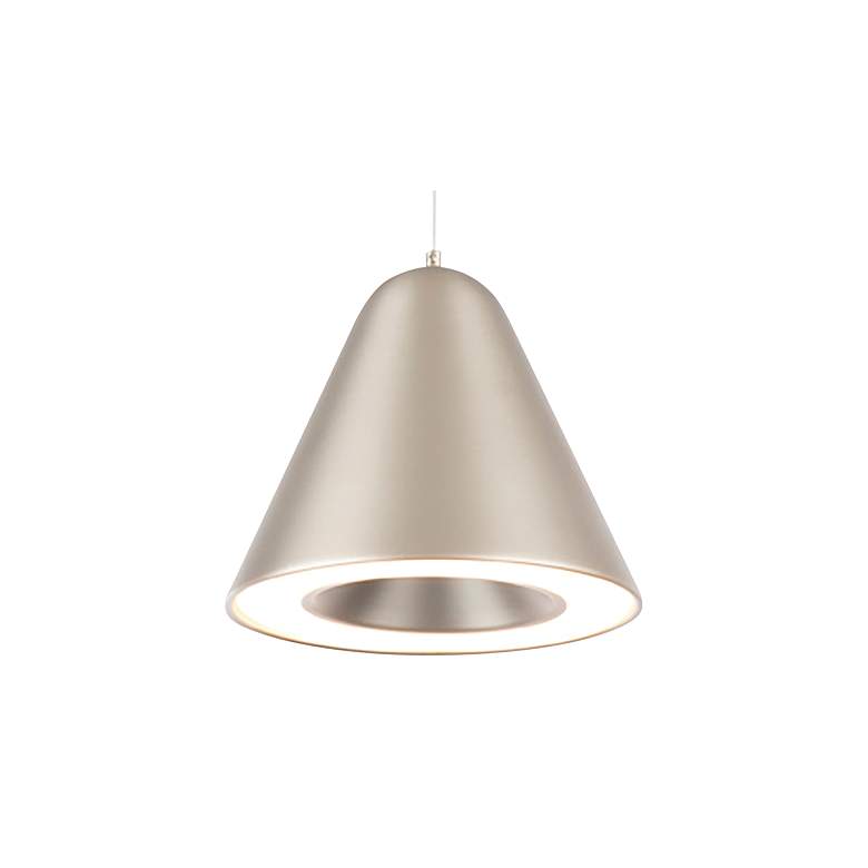 Image 2 WAC Kone 6" Wide Satin Nickel LED Mini Pendant more views