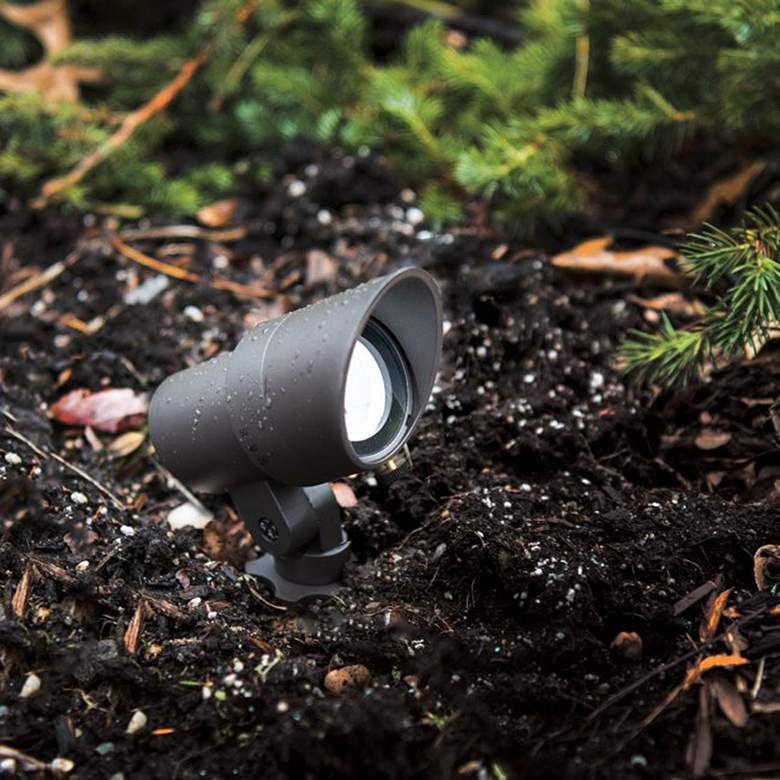 Image 3 WAC Landscape 4"H Bronze 2700K LED Mini Accent Spot Light more views