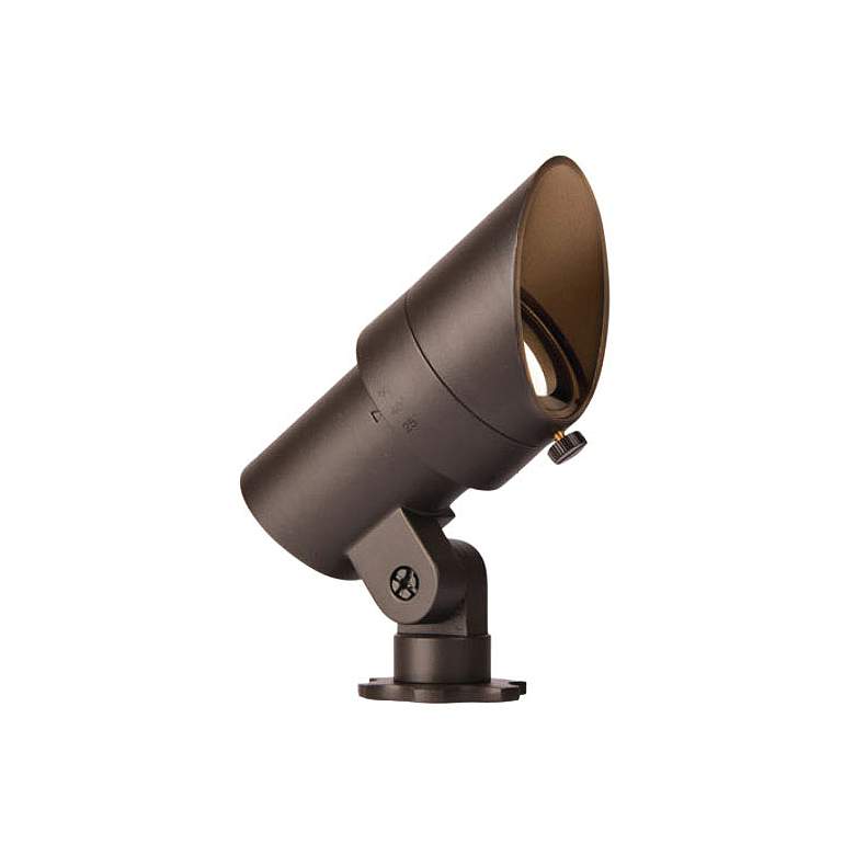 Image 1 WAC Landscape 4"H Bronzed Brass 2700K LED Accent Spot Light