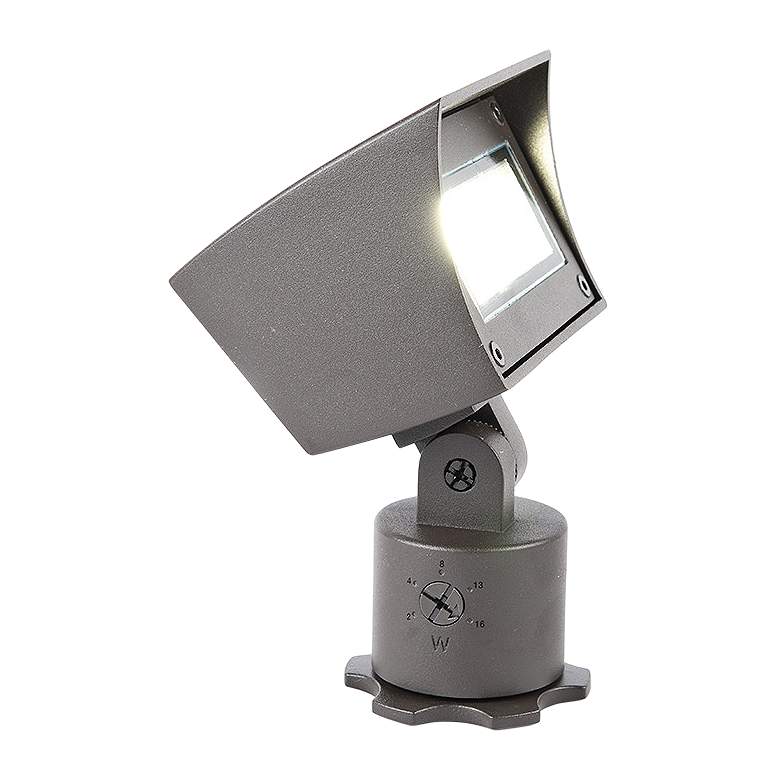 Image 1 WAC Landscape 6 1/4 inch High Bronze 3000K LED 120V Flood Light