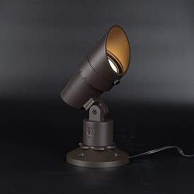 Image4 of WAC Landscape 6"H Bronzed Brass 120V LED Accent Spot Light more views