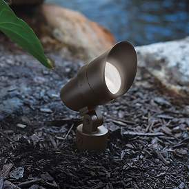 Image5 of WAC Landscape 6"H Bronzed Brass 2700K LED Accent Spot Light more views