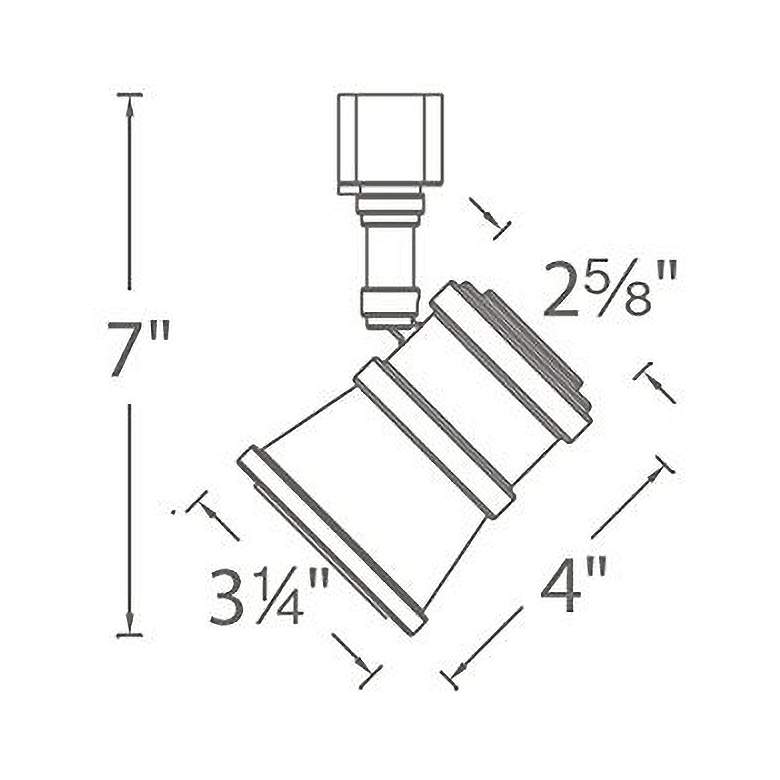 Image 2 WAC LED208 Dark Bronze AC Track Head for Lightolier Systems more views