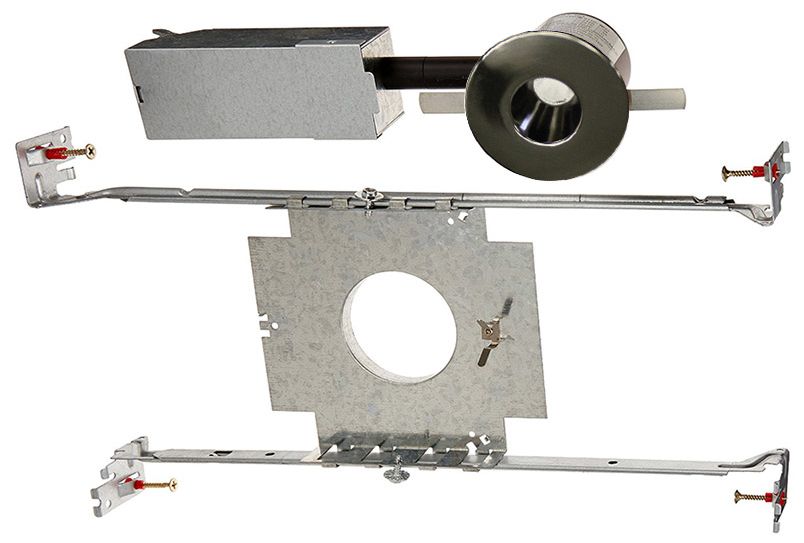 Image 3 WAC LEDme 1" Round Gunmetal Mini Complete Recessed Kit more views
