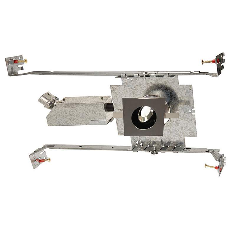 Image 1 WAC LEDme 1" Square Gunmetal Mini Adjustable Recessed Kit