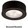 WAC LEDme 2.25" Wide Round Black 2700K LED Button Light