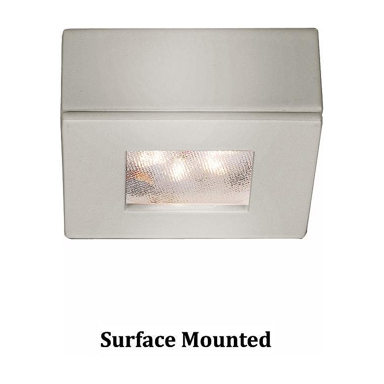 Image 1 WAC LEDme 2.25" Wide Square Nickel 3000K LED Button Light