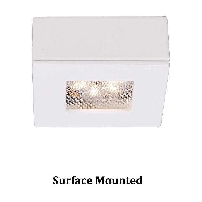 Image 1 WAC LEDme 2.25" Wide Square White 2700K LED Button Light