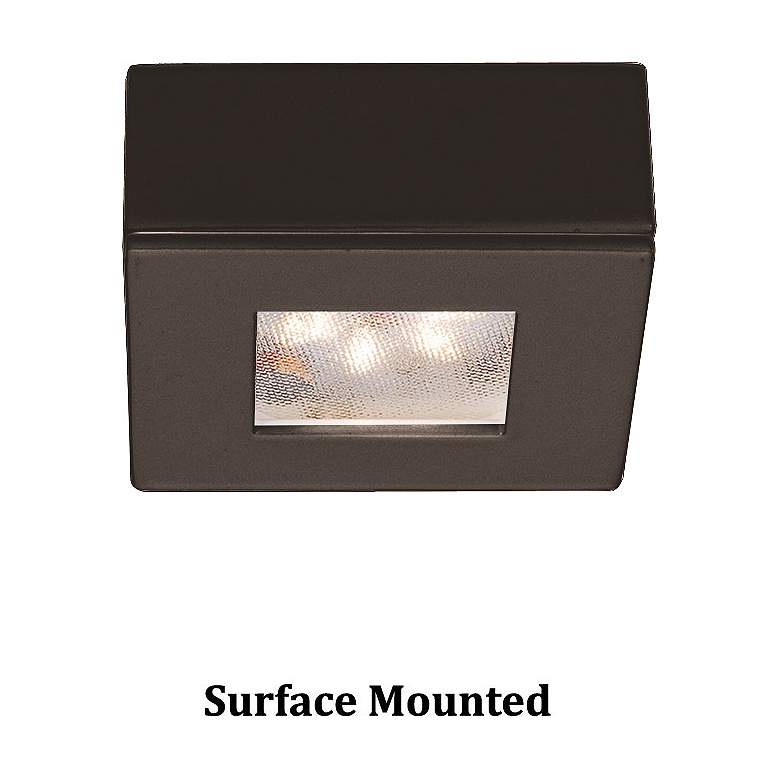 Image 1 WAC LEDme 2.25 inchW Square Dark Bronze 2700K LED Button Light