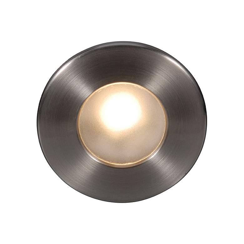 Image 1 WAC LEDme&#174; 3 1/2 inch Wide Brushed Nickel LED Step Light