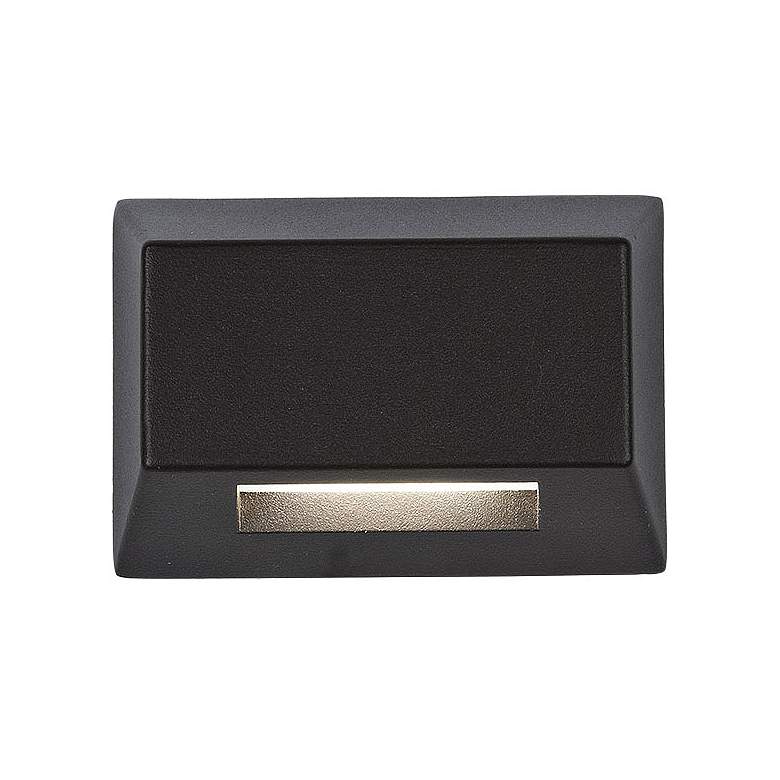Image 1 WAC LEDme 3 1/2"W Bronze Rectangular LED Deck or Patio Light