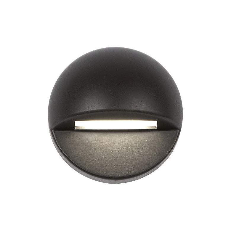 Image 1 WAC LEDme 3"W Bronze Round 3000K LED Deck and Patio Light