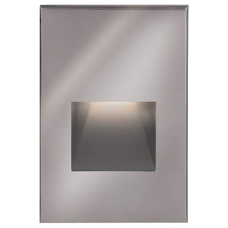 Image 1 WAC LEDme 3"W Stainless Steel Vertical LED Deck/Step Light