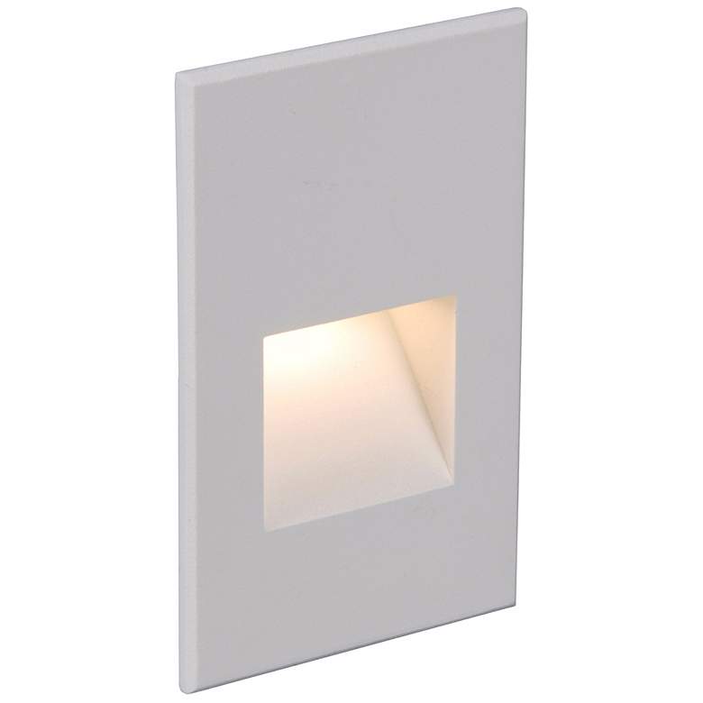 Image 1 WAC LEDme 3"W White Anti-Microbial Vertical LED Step Light