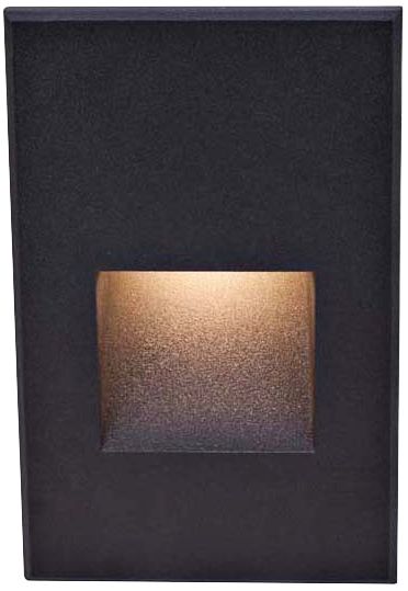 WAC LEDme 5" High Black Step Light 4X696 Lamps Plus